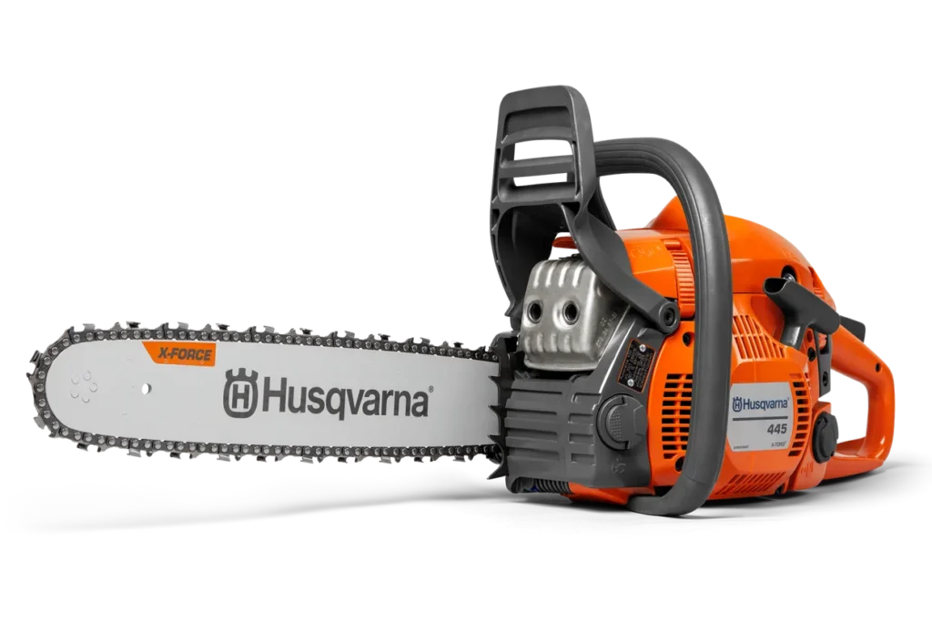 Motoferăstrău Husqvarna 445 II ideal pentru tăieri de lemn